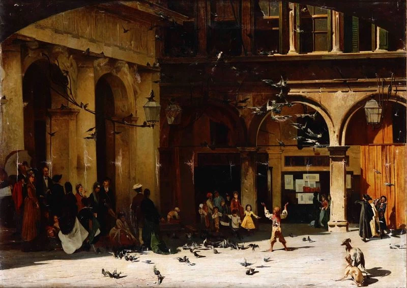 In piazza